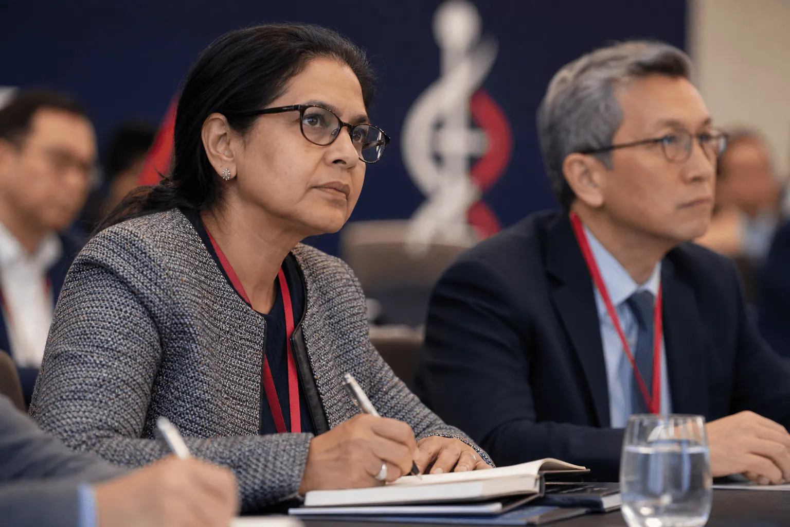 Experts taking part in a focused panel discussion
