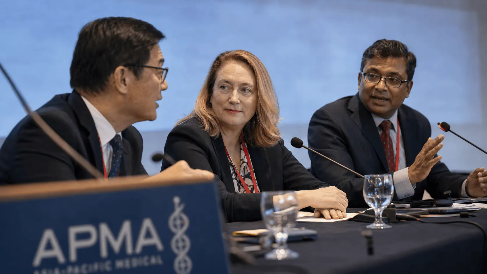 Senior professionals at an expert roundtable
